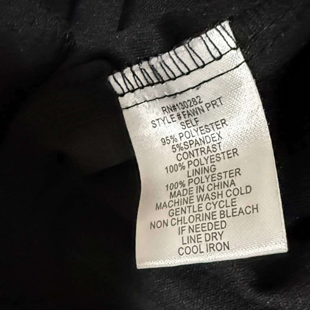 3/$10 Pompous Girly Strapless Y2K Black and Tan Chevron Dress - Picture 5 of 6